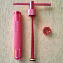 Load image into Gallery viewer, Rose Red Metal Alloy Sugar Paste Extruder Craft Gun with 20 Tips Sugar Craft Fondant Cake Sculpture Polymer Clay Tool Perfect