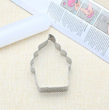 Load image into Gallery viewer, Cupcake Ice Cream Cookie Stencils Pancake Biscuit Cookie Cutter Tools Baking Pastry Modelling Tools Stainless Steel Top Shop
