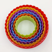 Load image into Gallery viewer, 1 Set Plastic Cupcake Round Shape Cookie Cutter Cake Mold Biscuit Fondant DIY Cake Kitchen Cooking Tools 6 size together