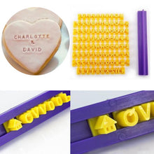 Load image into Gallery viewer, Letter Number Cookie Press Stamp Embosser Cutter Fondant Mould Cake Baking Molds Tools