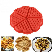 Load image into Gallery viewer, New Home Kitchen Supplies Heart Shaped Silicone Waffle Mold Maker Pan Microwave Baking Cookie Cake Muffin Bakeware Cooking Tool
