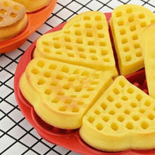 Load image into Gallery viewer, New Home Kitchen Supplies Heart Shaped Silicone Waffle Mold Maker Pan Microwave Baking Cookie Cake Muffin Bakeware Cooking Tool