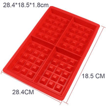 Load image into Gallery viewer, Non-stick Silicone Waffle Mold Kitchen Bakeware Cake Mould Makers for Oven High-temperature Baking Set