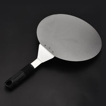 Load image into Gallery viewer, PHFU-Stainless Steel Round Pizza Peel 25.5cm Baking Shovel Paddle, Cake Lifter Transfer Tray for Pizza, Bread,Cake,Pie