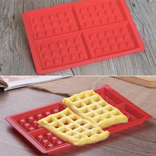 Load image into Gallery viewer, DIY Square Cake Mold Silicone Waffle Mold Cake Chocolate Pot Fudge Candy Silicone Cake Decoration Baking Mold