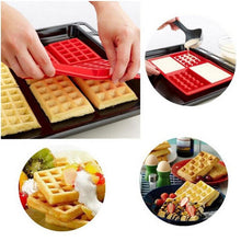 Load image into Gallery viewer, High Quality Waffle Makers for Kids Silicone Cake Mould Waffle Mould Silicone Bakeware Set Nonstick Silicone Baking Mold Set