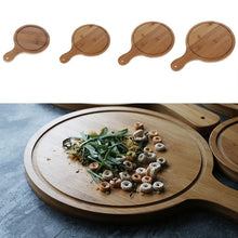 Load image into Gallery viewer, Durable Round Wooden Pizza Paddle Serving Board Making Peel Cutting Tray 4 Sizes 6/7/8/9 inches