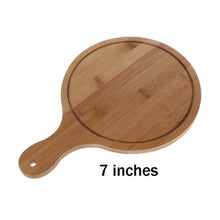 Load image into Gallery viewer, Durable Round Wooden Pizza Paddle Serving Board Making Peel Cutting Tray 4 Sizes 6/7/8/9 inches