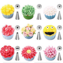 Load image into Gallery viewer, 32-Piece Cake Decorating Supplies Tips Kits Penholder Cleanser Brush With Scissors For Mounting Pen Brush For Cream Bag