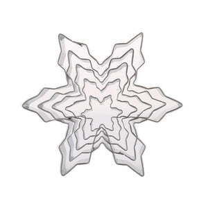 5Pcs/Set Christmas Snowflake Stainless Steel Cookie Cutters Cake Biscuit Moulds Fondant Icing Mold Kitchen Baking Tools