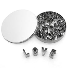 Load image into Gallery viewer, Bakeware Waffle Mold 430 Stainless Steel Kitchen Tools 26 Letters Design DIY Cake/Biscuit /Chocolate/Cookies/Bread Baking Molds