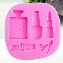 Load image into Gallery viewer, Silicone Makeup Lipstick Cake Decorating Mould Sugarcraft Chocolate Baking Mold Kitchen Accessories