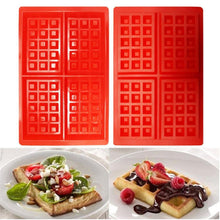 Load image into Gallery viewer, Mini Waffles Pan Cake Baking Baked Muffin Cake Chocolate Mold Tray DIY Food Grade Silicone Kitchen Accessories Waffle Mold