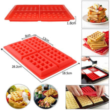 Load image into Gallery viewer, Mini Waffles Pan Cake Baking Baked Muffin Cake Chocolate Mold Tray DIY Food Grade Silicone Kitchen Accessories Waffle Mold