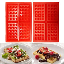 Load image into Gallery viewer, Mini Waffles Pan Cake Baking Baked Muffin Cake Chocolate Mold Tray DIY Food Grade Silicone Kitchen Accessories Waffle Mold