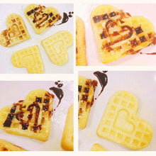 Load image into Gallery viewer, 1 pcs 4-Hold Heart Shape Waffle Mold Food Grade Silicone Muffin Cake Mold Cake Decorating Tools