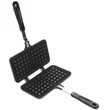 Load image into Gallery viewer, Household Kitchen Gas Non-Stick Waffle Maker Pan Waffle Baking Mold Dual Head  Mould Mold Press Plate Baking Tool