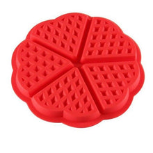 Load image into Gallery viewer, New 4-Cavity Waffle Mold Shape Food Grade Plastic,Cake Chocolate Pan, Silicone Mold Baking Mould Kitchen Bakeware Decorationg