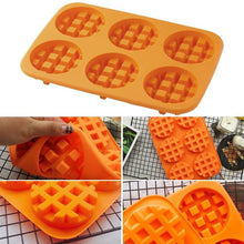 Load image into Gallery viewer, Waffle Makers Silicone Cake Mould Round Bakeware Nonstick Silicone Baking Waffle Muffin Molds Cooking Kitchen Items