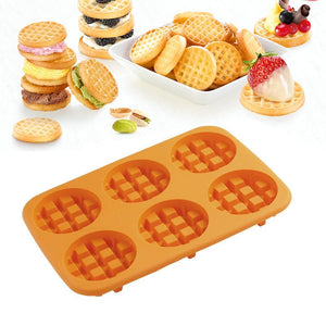 Waffle Makers Silicone Cake Mould Round Bakeware Nonstick Silicone Baking Waffle Muffin Molds Cooking Kitchen Items