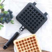 Load image into Gallery viewer, 1 pcs Waffle Mold Aluminum+Teflon Waffle Maker coating Stove Waffle DIY Muffins Mould Bakeware Machine Kitchen Tool