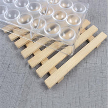 Load image into Gallery viewer, 24 Holes Semi Sphere Chocolate Mould PC Polycarbonate Chocolate Bar Mold Half Ball Plastic Candy Waffle Mold Bakeware Rectangle