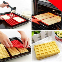 Load image into Gallery viewer, Flower Rectangle Silicone Waffle Mold Pan Microwave Baking Cookie Cake Muffin Bakeware Cooking Tool Kitchen Accessories Supplies