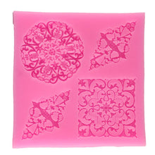 Load image into Gallery viewer, Hot Sale Sugarcraft Lace Flower Shape 3D Silicone Fondant Mould Cake Decorating Tools Cupcake