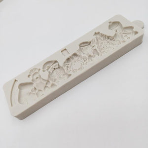 minsunbak 3D Christmas Series Cake Decoration Silicone Mould  Santa Claus Christmas Tree And Other DIY Chocolate Baking Tools