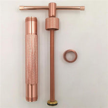 Load image into Gallery viewer, 21pcs/set Clay Cake Sculpture Gun With 20 Tips Rose Gold Clay Craft Sugar Paste Extruder Fondant Cake Sculpture Polymer Tool