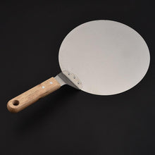 Load image into Gallery viewer, Newly Stainless Steel Pizza Peel Shovel with Wooden Handle Cake Shovel Baking Tools Cheese Pizza Shovels