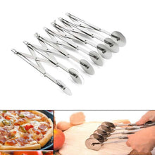 Load image into Gallery viewer, Newly Multifunction Stainless Steel Dough Divider Multi Wheel Cutter Roller Pasta Pizza Peeler Baking Tool