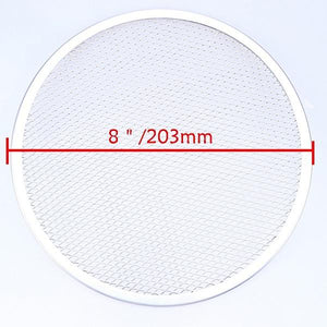 WHISM 6-14" Aluminum Pizza Tray Mesh Round Pizza Pancake Net Baking Pan Pizza Net Baking Accessories Screen Pastry Baking Tools