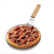 Load image into Gallery viewer, Stainless Steel Anti-scald Pizza Spatula Oak Handle Cake Shovel Pizza Peel Tray Pan Home Kitchen Baking Pastry Tools Cutter